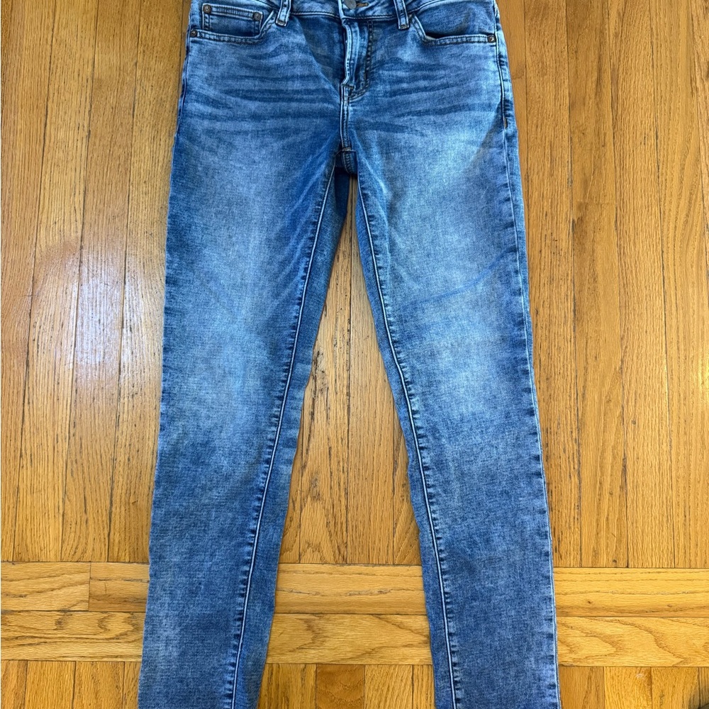 American Eagle Outfitters Women's Light Blue Skinny Jeans size 30 x 32 Flex
